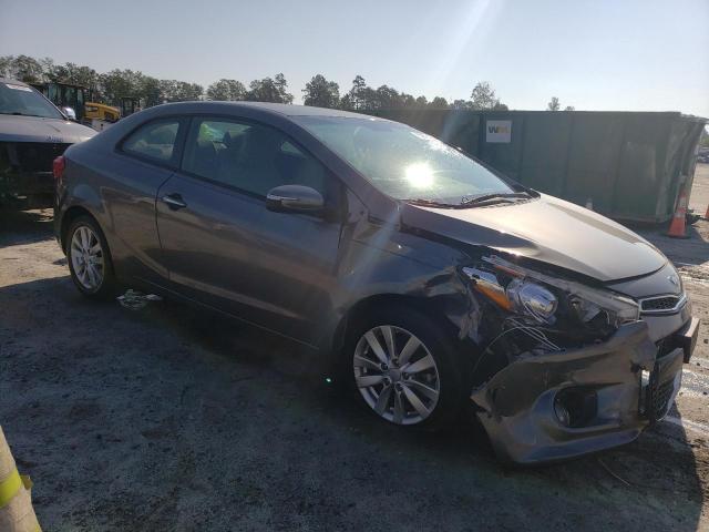 KNAFX6A86F5297684 - 2015 KIA FORTE EX GRAY photo 4