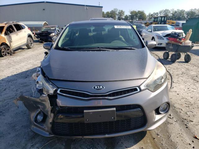 KNAFX6A86F5297684 - 2015 KIA FORTE EX GRAY photo 5