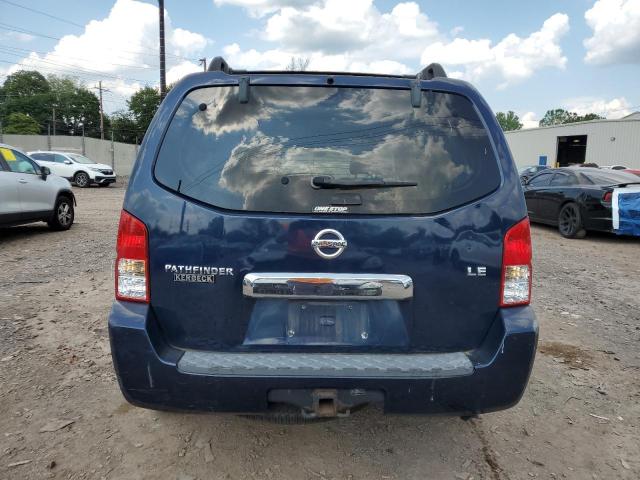 5N1AR18W36C678057 - 2006 NISSAN PATHFINDER LE BLUE photo 6