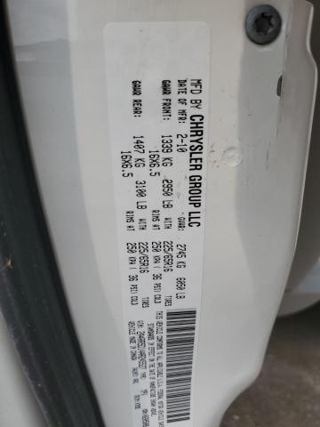 2A4RR5D14AR245527 - 2010 CHRYSLER TOWN & COU TOURING 白色 照片 13