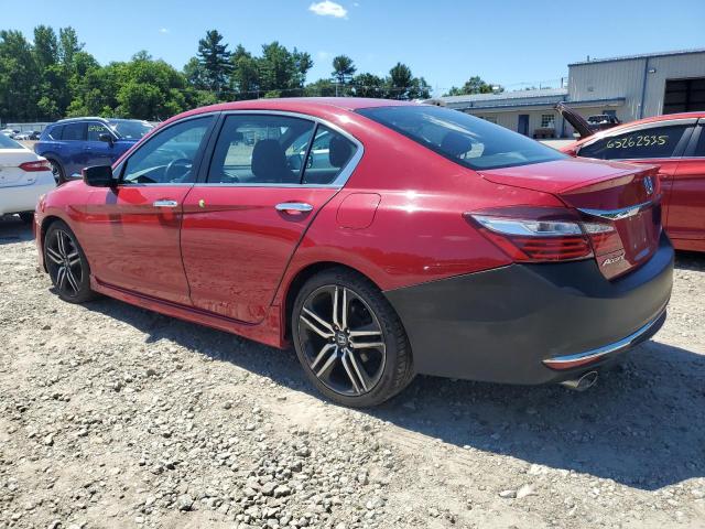 1HGCR2F57HA261750 - 2017 HONDA ACCORD SPORT RED photo 2