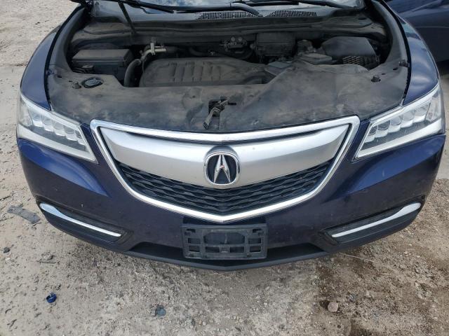 5FRYD4H48GB012056 - 2016 ACURA MDX TECHNOLOGY BLUE photo 12