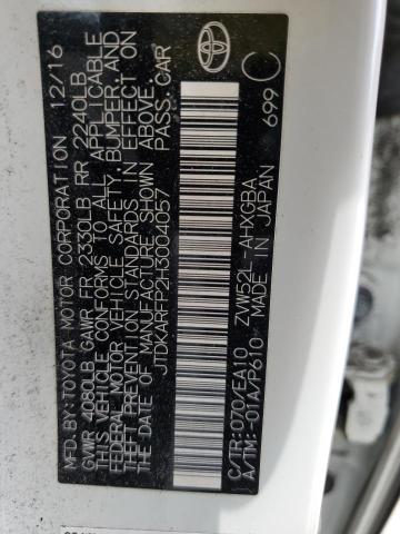 JTDKARFP2H3004057 - 2017 TOYOTA PRIUS PRIM 白色 照片 12