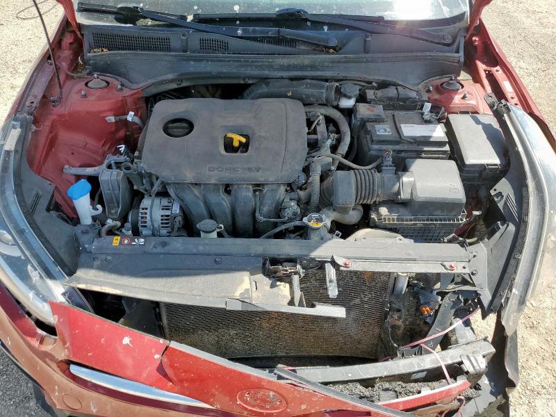 3KPF24AD4KE032232 - 2019 KIA FORTE FE RED photo 11