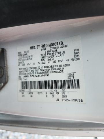 NM0LS7E72J1344458 - 2018 FORD TRANSIT CO XL თეთრი ფოტო 12