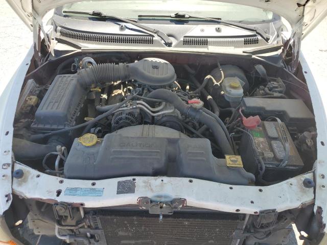 1B7GL22X61S284459 - 2001 DODGE DAKOTA WHITE photo 11