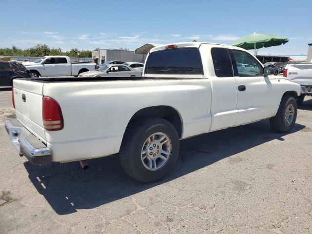 1B7GL22X61S284459 - 2001 DODGE DAKOTA WHITE photo 3