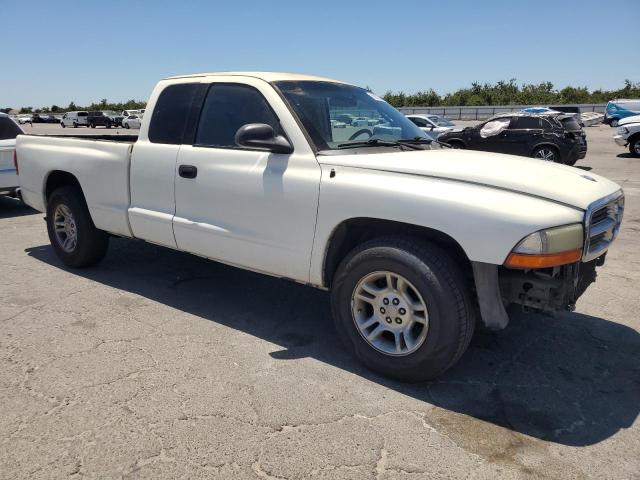 1B7GL22X61S284459 - 2001 DODGE DAKOTA WHITE photo 4