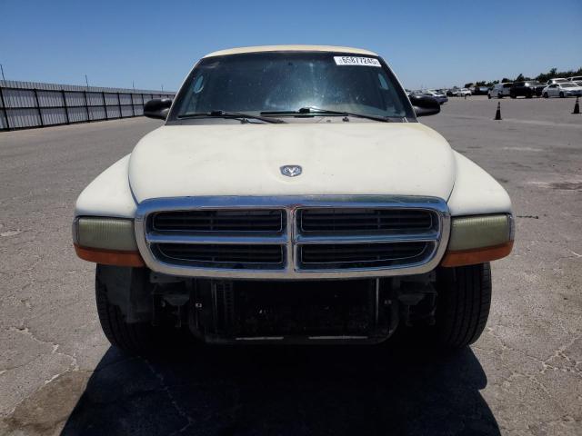 1B7GL22X61S284459 - 2001 DODGE DAKOTA WHITE photo 5
