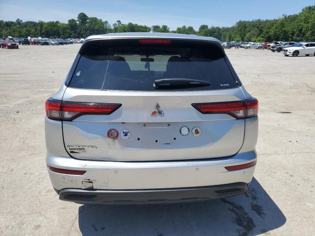 JA4J4TA84NZ007464 - 2022 MITSUBISHI OUTLANDER ES ვერცხლისფერი ფოტო 6