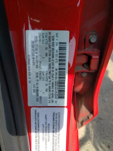 JM1DE1KY1C0133303 - 2012 MAZDA MAZDA2 RED photo 13