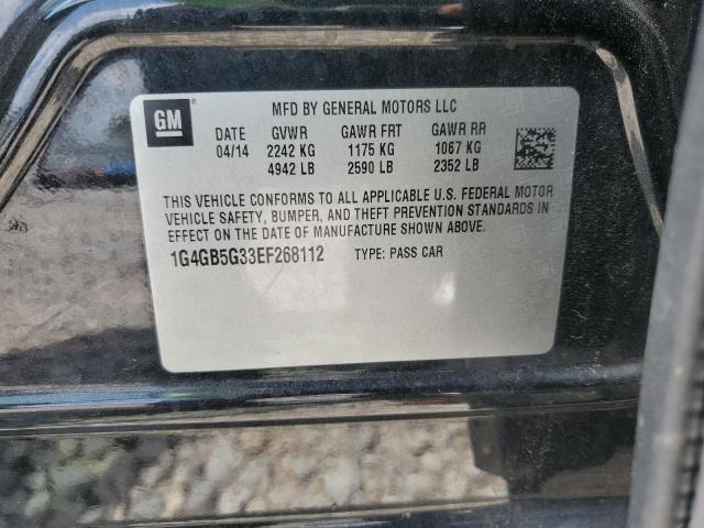 1G4GB5G33EF268112 - 2014 BUICK LACROSSE 黑色 照片 12