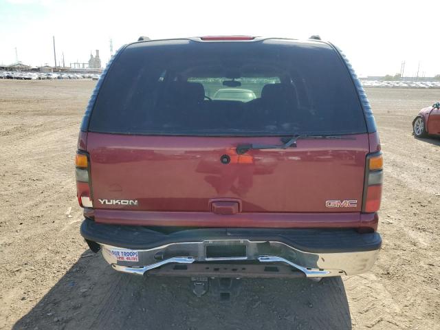 1GKEC13V95J188324 - 2005 GMC YUKON RED photo 6