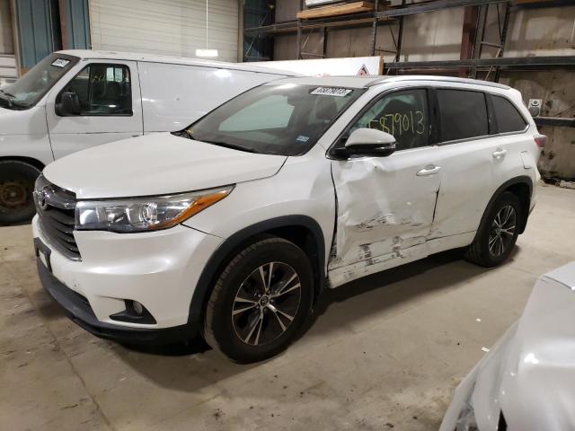 5TDJKRFH9GS284199 - 2016 TOYOTA HIGHLANDER XLE WHITE photo 1
