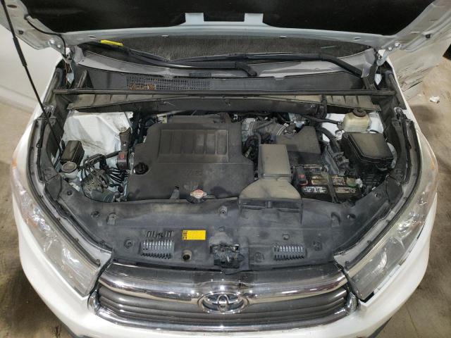5TDJKRFH9GS284199 - 2016 TOYOTA HIGHLANDER XLE WHITE photo 12