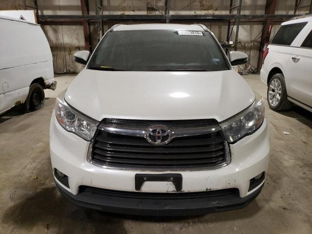 5TDJKRFH9GS284199 - 2016 TOYOTA HIGHLANDER XLE WHITE photo 5