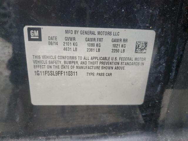 1G11F5SL9FF110311 - 2015 CHEVROLET MALIBU LTZ 黑色 照片 12