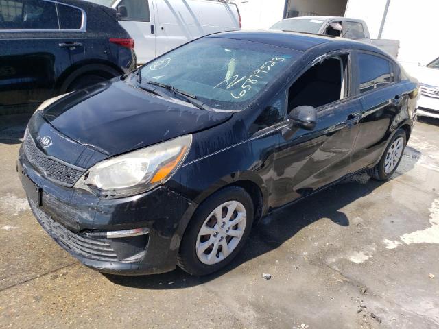 KNADM4A39H6050391 - 2017 KIA RIO LX BLACK photo 1