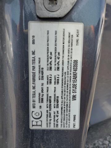 5YJ3E1EA8KF403508 - 2019 TESLA MODEL 3 Сұр фото 13