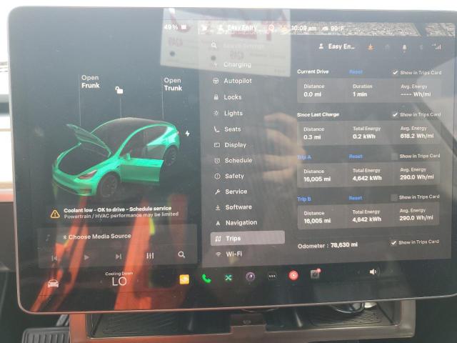 5YJYGDEE2LF052570 - 2020 TESLA MODEL Y Weiß Foto 9