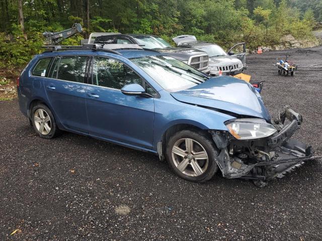 3VWCA7AU9FM517367 - 2015 VOLKSWAGEN GOLF SPORT TDI S BLUE photo 4