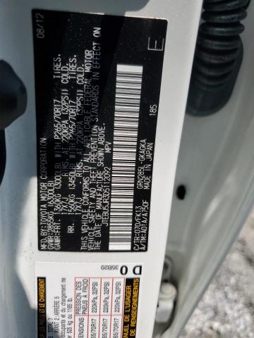 JTEBU5JR3D5112092 - 2013 TOYOTA 4RUNNER SR5 WHITE photo 12