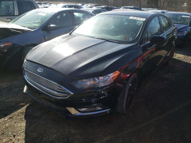 3FA6P0LU6JR247888 - 2018 FORD FUSION SE HYBRID BLACK photo 1