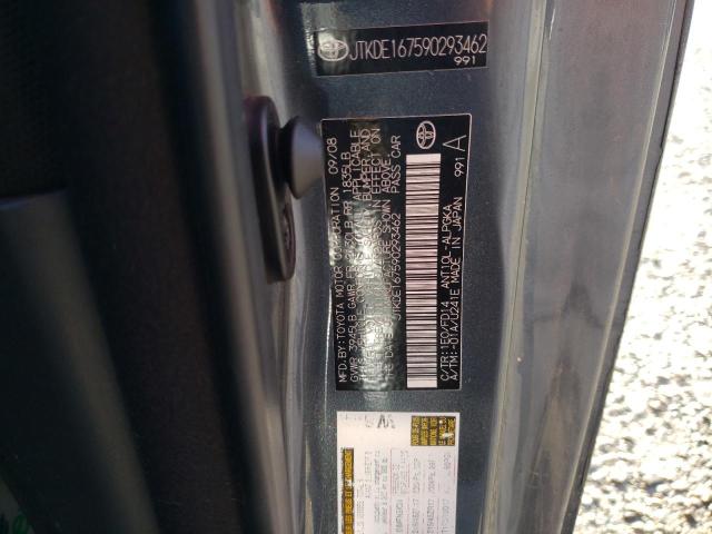 JTKDE167590293462 - 2009 TOYOTA SCION TC 灰色 照片 10