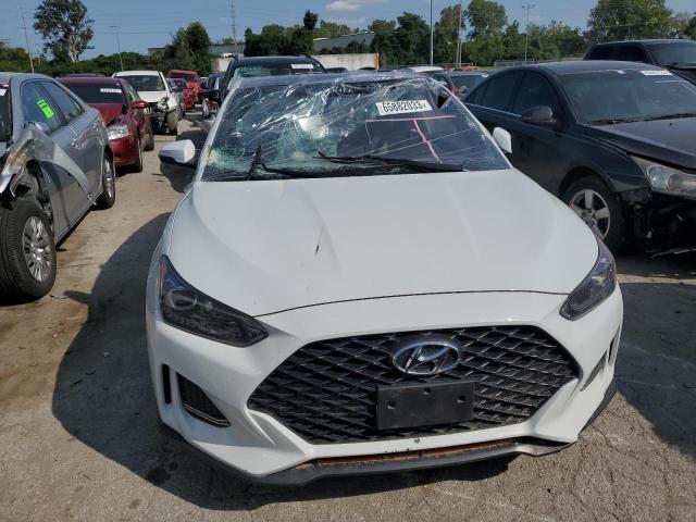 KMHTH6AB4KU008313 - 2019 HYUNDAI VELOSTER TURBO WHITE photo 5