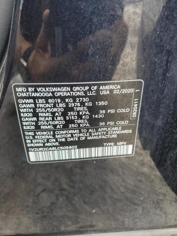 1V2UR2CA8LC505602 - 2020 VOLKSWAGEN ATLAS SE Qara foto 14