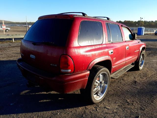 1B4HS28Y3XF589133 - 1999 DODGE DURANGO RED photo 4