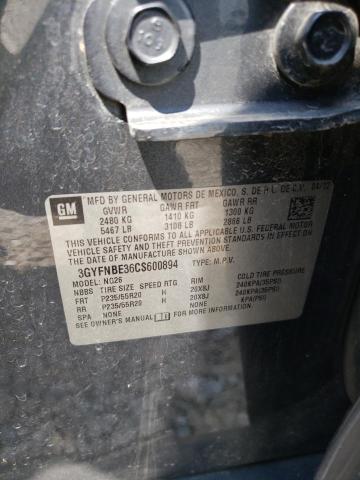 3GYFNBE36CS600894 - 2012 CADILLAC SRX PERFORMANCE COLLECTION Графитовый фото 12