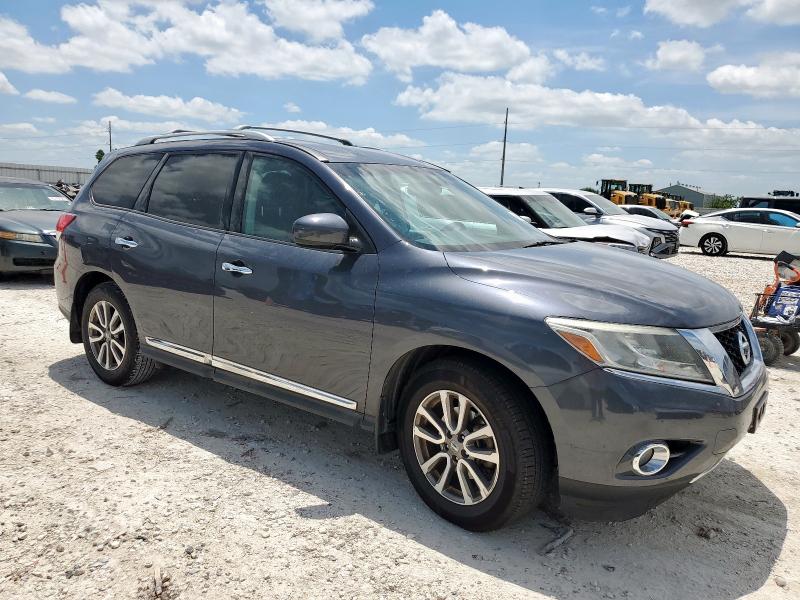 5N1AR2MNXEC693768 - 2014 NISSAN PATHFINDER S GRAY photo 4