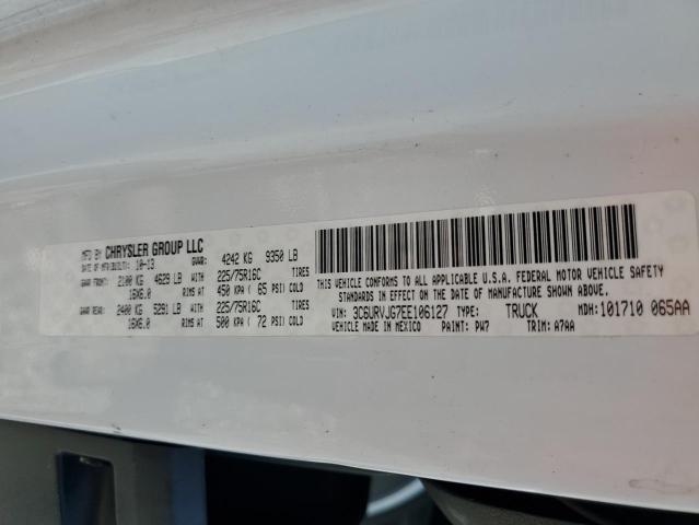 3C6URVJG7EE106127 - 2014 RAM PROMASTER 3500 HIGH 白色 照片 13
