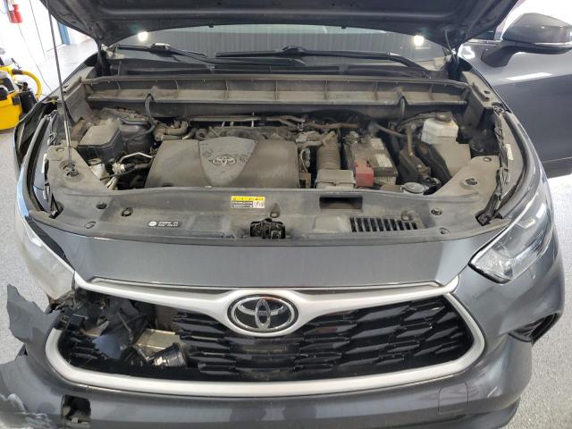 5TDGZRBH3NS205652 - 2022 TOYOTA HIGHLANDER XLE GRAY photo 12