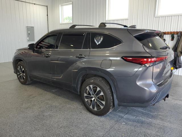 5TDGZRBH3NS205652 - 2022 TOYOTA HIGHLANDER XLE GRAY photo 2