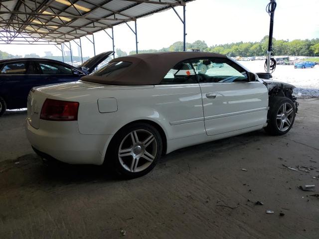 WAUAF48H07K014254 - 2007 AUDI A4 2.0T CABRIOLET WHITE photo 3