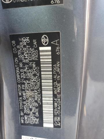 JTKDE167980274010 - 2008 TOYOTA SCION TC Mavi foto 12