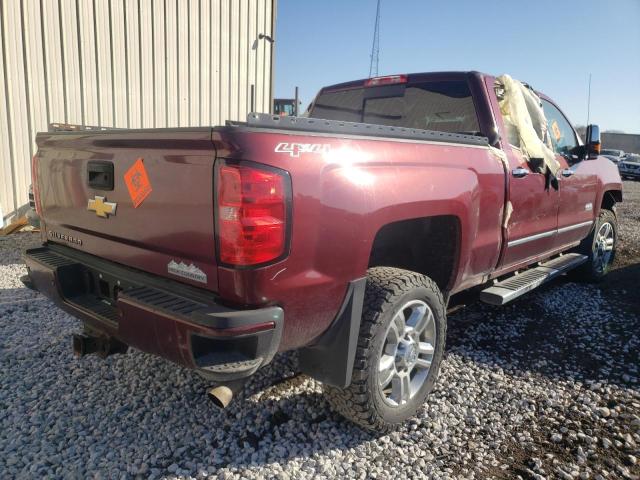 1GC1KXEG2GF146923 - 2016 CHEVROLET SILVERADO K2500 HIGH COUNTRY RED photo 4