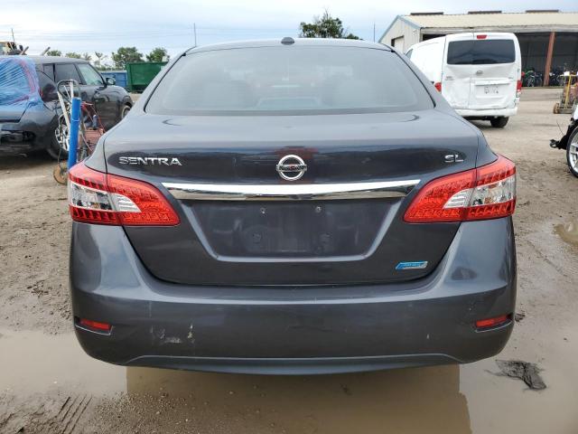 3N1AB7AP1DL661955 - 2013 NISSAN SENTRA S GRAY photo 6