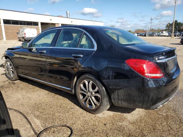 55SWF4KB5FU051016 - 2015 MERCEDES-BENZ C 300 4MATIC BLACK photo 2