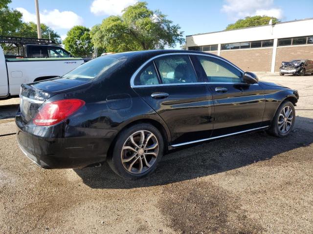 55SWF4KB5FU051016 - 2015 MERCEDES-BENZ C 300 4MATIC BLACK photo 3