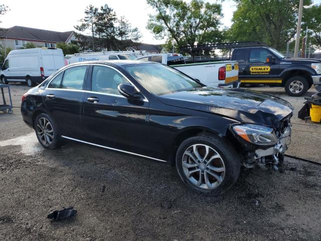 55SWF4KB5FU051016 - 2015 MERCEDES-BENZ C 300 4MATIC BLACK photo 4