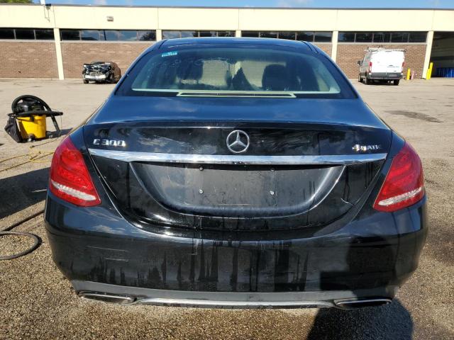 55SWF4KB5FU051016 - 2015 MERCEDES-BENZ C 300 4MATIC BLACK photo 6