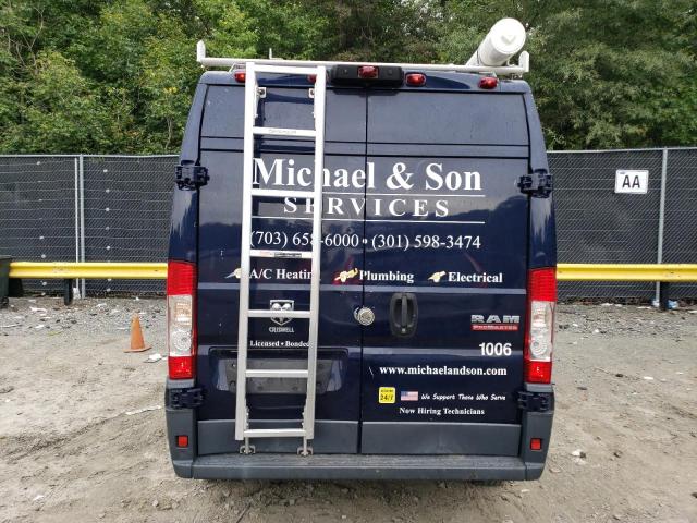 3C6TRVDG0JE128102 - 2018 RAM PROMASTER 2500 HIGH ლურჯი ფოტო 6