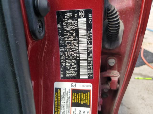 4T1BF1FK4FU928431 - 2015 TOYOTA CAMRY LE RED photo 13