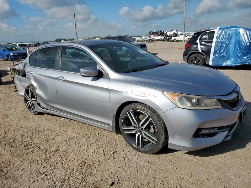 1HGCR2F51HA064928 - 2017 HONDA ACCORD SPORT 银色 照片 4