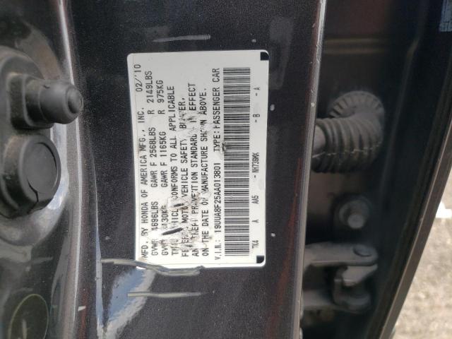 19UUA8F25AA013801 - 2010 ACURA TL GRAY photo 12