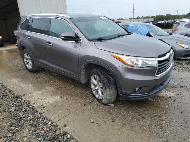 5TDKKRFH1FS055163 - 2015 TOYOTA HIGHLANDER XLE GRAY photo 4