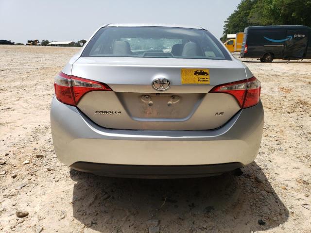 5YFBURHE4FP282465 - 2015 TOYOTA COROLLA L SILVER photo 6